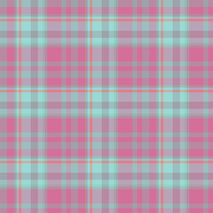 Plaid seamless pattern. Vector background of textile ornament. Flat fabric design.