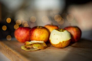 still life with apples