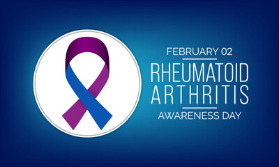 Vector illustration on the theme of Rheumatoid Disease awareness day observed each year on February 2nd.