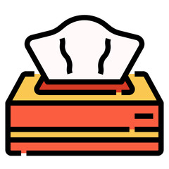 Wet wipes icon for webpage, application, card, printing, social media, posts etc.