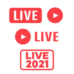 Live Streaming icon. Emblem for broadcasting or online tv stream