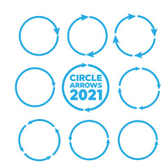 Set of round arrows. Arrows business infographic vector