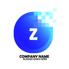 Z Initial logo template vector
