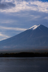 Fototapeta na wymiar 湖と富士山