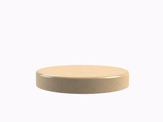 Wood product procedure On a white background, 3D rendering.