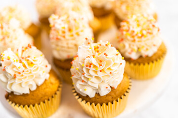 Pumpkin spice cupcake