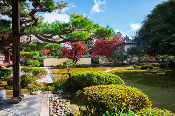 京都　鹿王院の紅葉