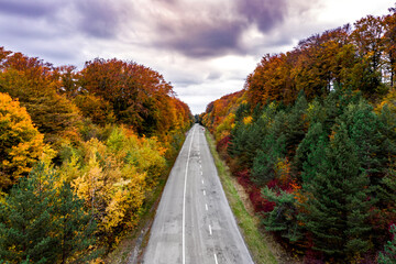 Autumn landscapes of Brzezany region, Ukraine