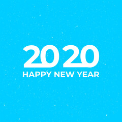 Happy New 2020 Year. Holiday vector illustration. Vector illustration card celebrate