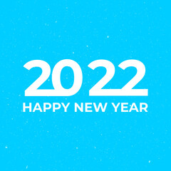 2022 Happy New Year vector lettering