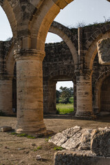 Fototapeta na wymiar medieval temple ruins