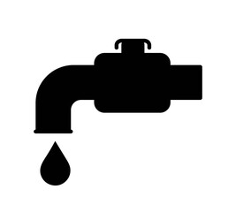 Water tab icon in trendy flat style isolated on white background. Symbol for your web site design, logo, app, UI. Vector illustration, EPS