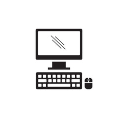 Fototapeta premium personal computer icon symbol sign vector
