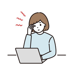 頭痛 パソコン 女性