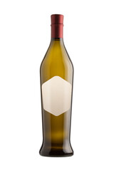 Wine Bottle with blank label isolated on white background.
Full depth of field with clipping path.