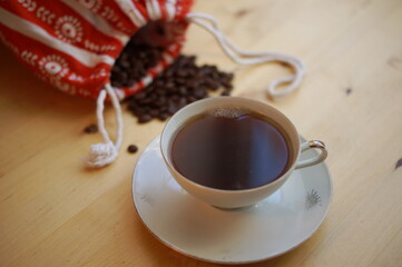 Espresso and Coffee Beans