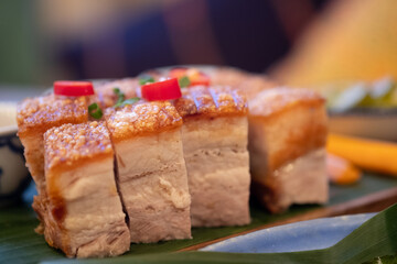 Deep fried crispy pork belly