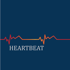 Heart beat monitor pulse line art vector icon, Ecg heartbeat. cardiology symbol. logo for cardiologist. Medical icon