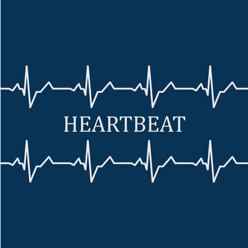 Heart beat monitor pulse line art vector icon, Ecg heartbeat. cardiology symbol. logo for cardiologist. Medical icon