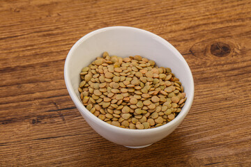 Vegan cuisine - Dry lentil heap