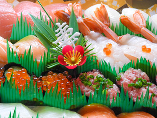 お寿司でお祝い