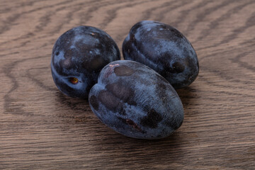 Ripe sweet and tasty plum