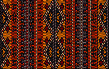  Seamless ethnic ornament for fabrics, interiors, ceramics and furniture in the style of Latin America.