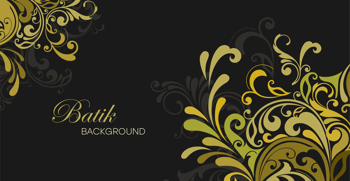 Colorful floral batik background. Floral decoration curls illustration. Paisley print hand-drawn elements.