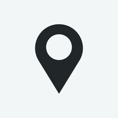 Location pointer vector icon illustration sign