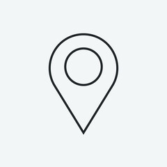 Location pointer vector icon illustration sign