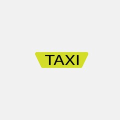 Taxi vector icon illustration sign