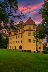 Obraz premium Althörnitz Castle and Castle Park, Germany.