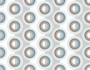 folded flower stars seamless silver blue