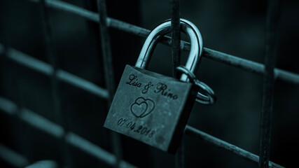 padlock on the fence