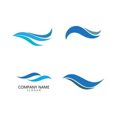 Obraz premium Water wave Logo