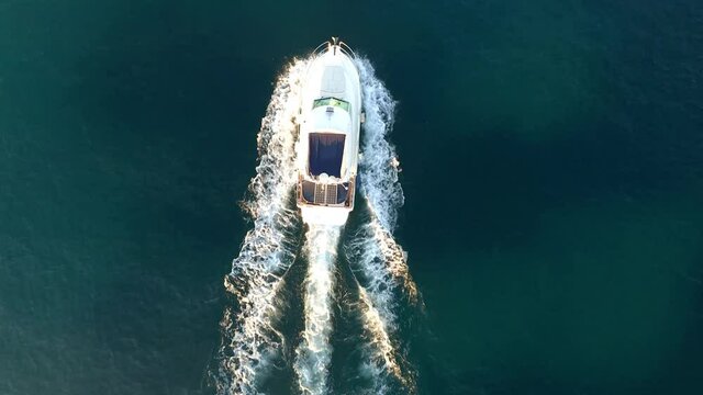 Aerial view, flight at Andratx, Port d'Andratx, coast and natural harbor at dusk, Malloca, Balearic Islands, Spain