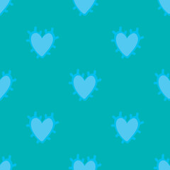 Fototapeta na wymiar vector seamless pattern with hearts
