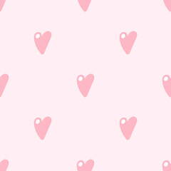 vector seamless pattern with hearts