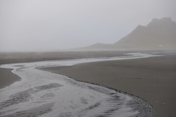 Stokksnes headland, Stokksnesvegur peninsula in Iceland