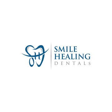 Dental Clinic, Dental Tooth, Dentist Logo Design Vector Template Sign Symbol Creative illustration, shd initials, Dentist Clinic Business idea