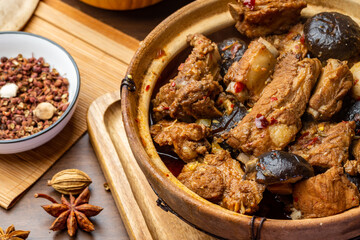 Fototapeta premium Delicious braised spareribs
