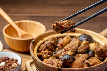 Delicious braised spareribs