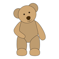 Old teddy bear looking cute