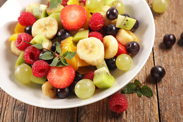 mixed fruit salad with berry