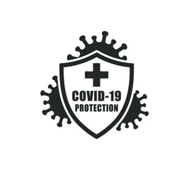 Coronavirus Protective Immune passport template icon. Stop Covid-19 immunity symbol sign. Vector illustration image. Isolated on white background.
