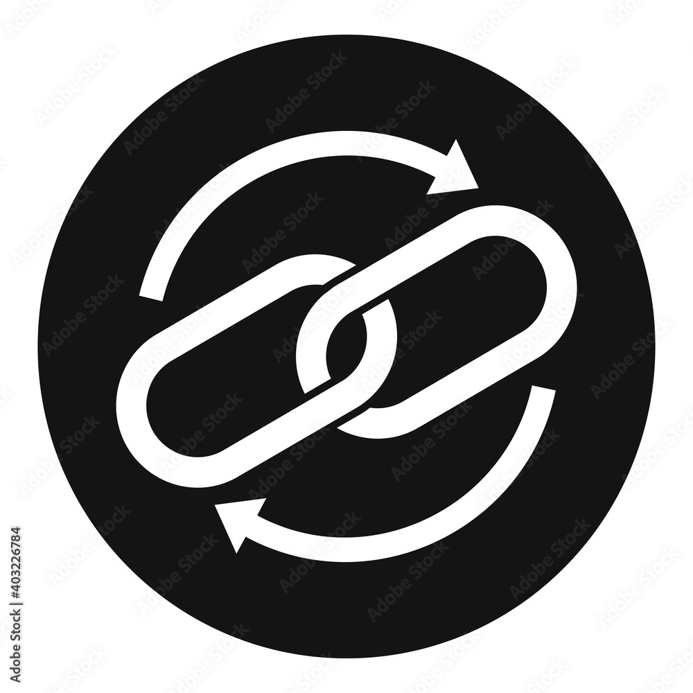 Poster computer gear system icon. simple illustration of computer gear system vector icon for web design is