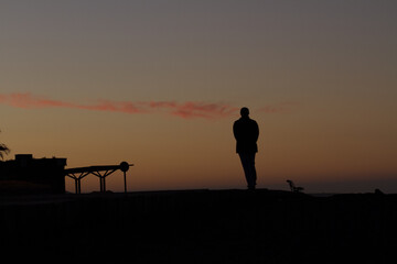 Sunrise walk along the beach