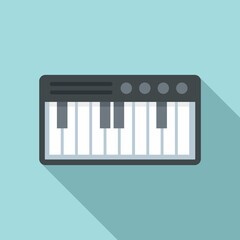 Electric piano icon. Flat illustration of electric piano vector icon for web design