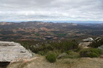 Swartbergpass, Südafrika, Blick in die Kleine Karoo