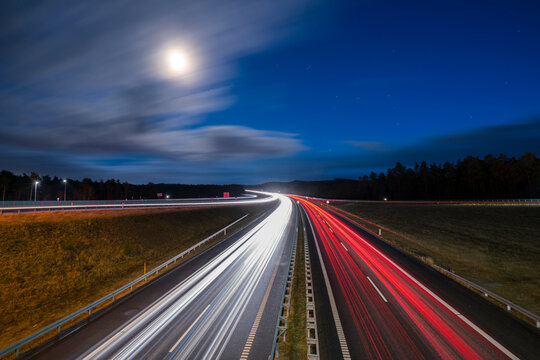 Highway at night